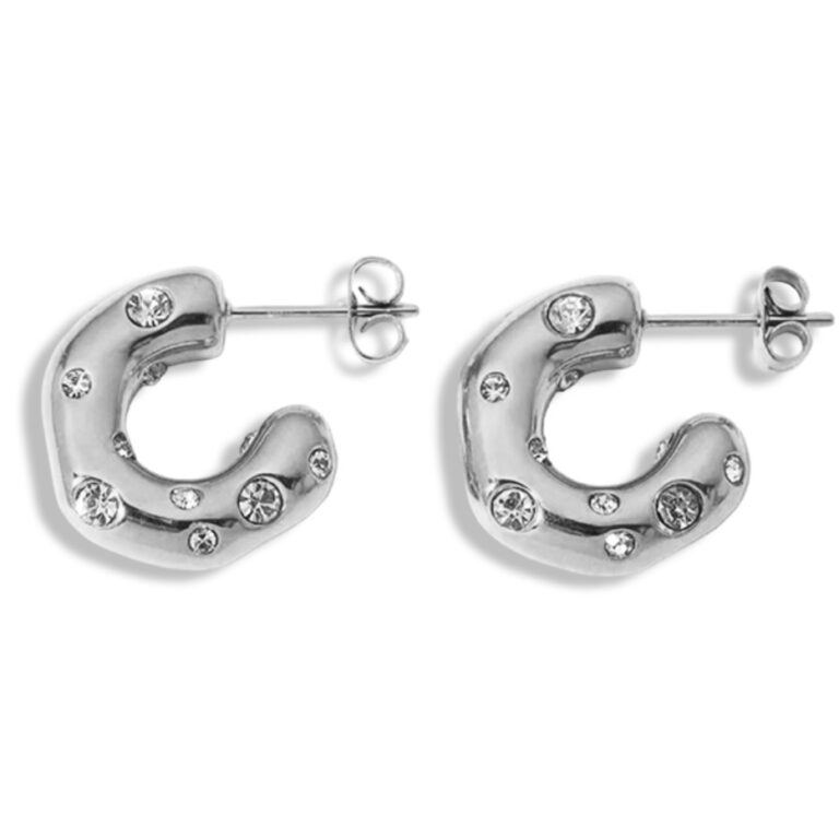 Crystal chunky mini hoop - Image 3