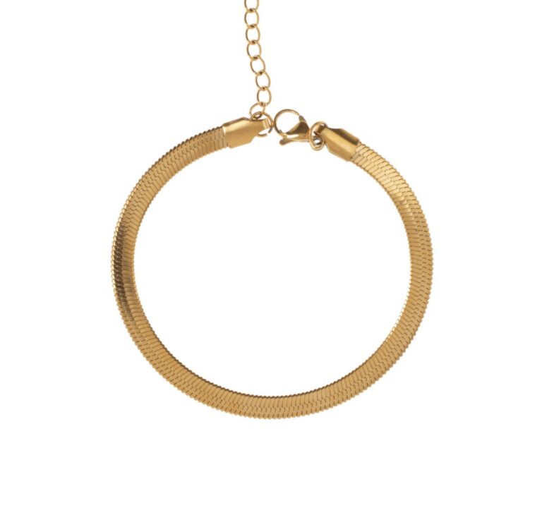 Snake Gold Chain Bracelet