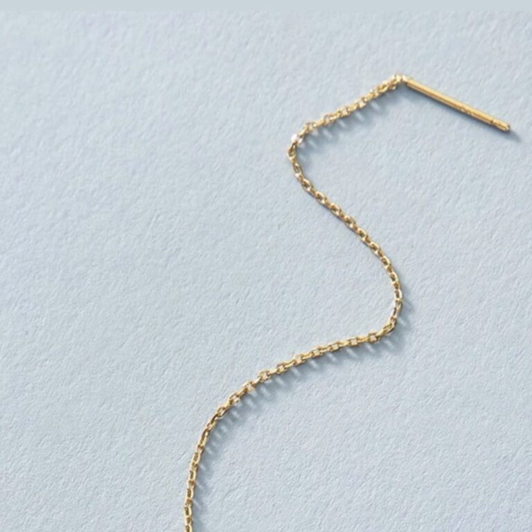 Ear Cuff minimalistic chain earring - Image 3
