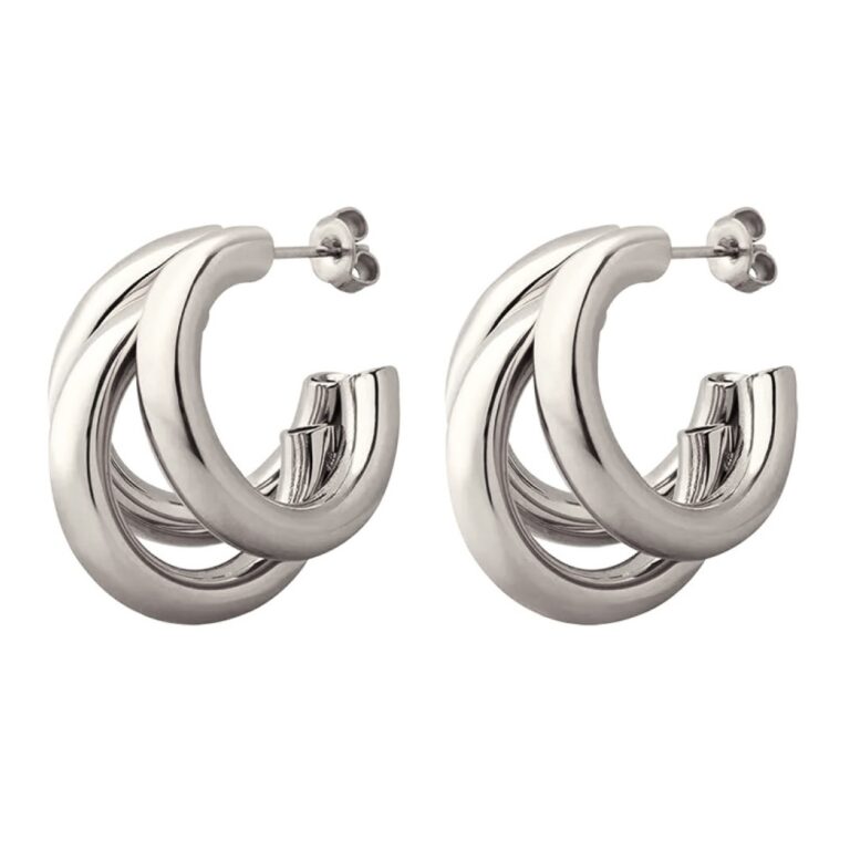 Triple Hoop earrings - Image 2
