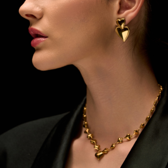 Double Hearts Earrings