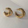 Triple Hoop earrings - Image 4
