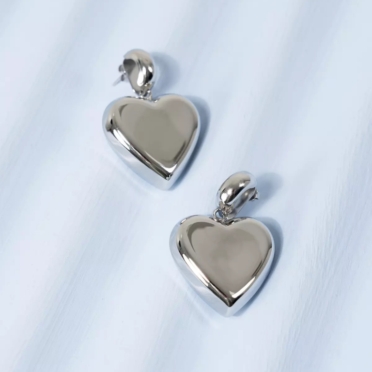 Steel Love Earrings - Image 3