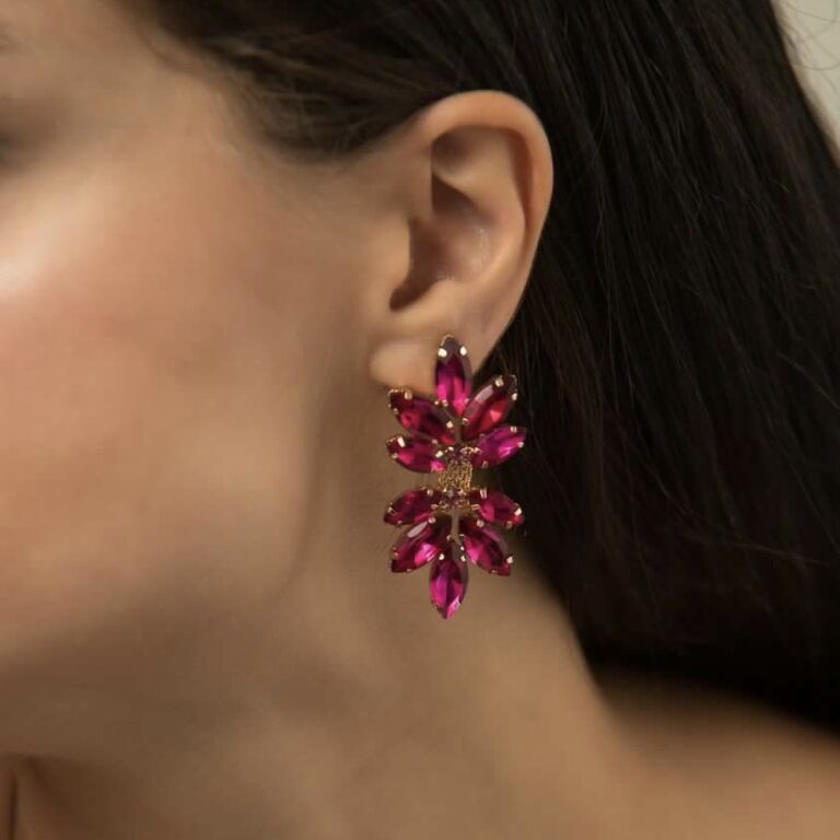 Crystal Blossom Earrings - Image 2