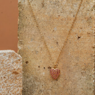 Pink Heart Necklace