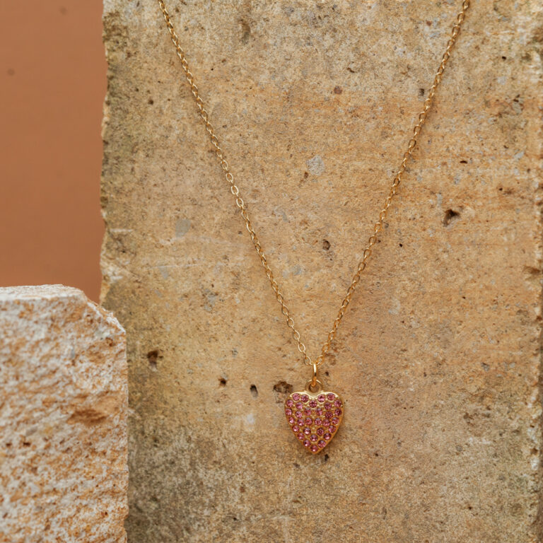 Pink Heart Necklace
