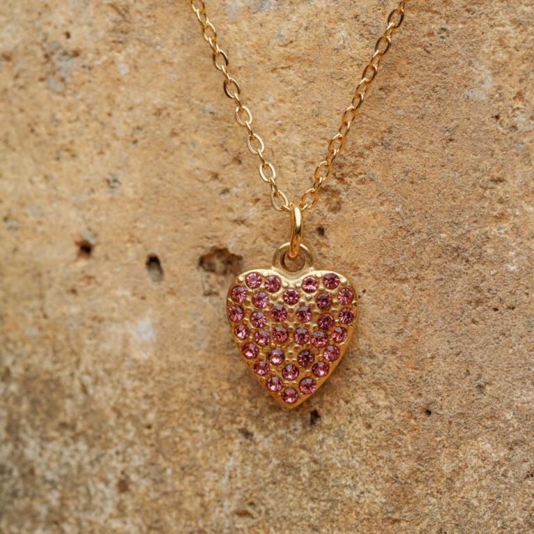Pink Heart Necklace - Image 2