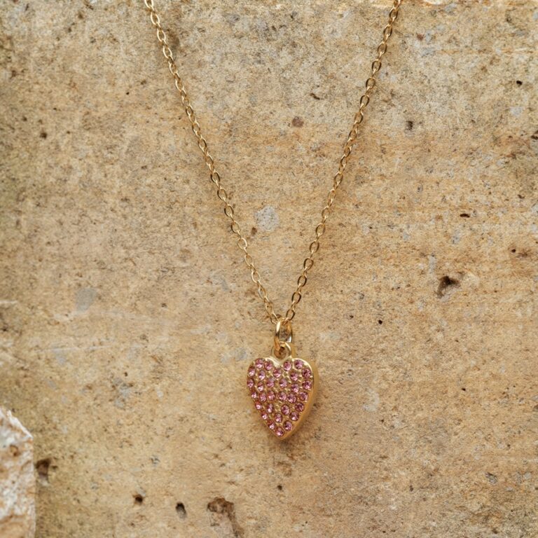 Pink Heart Necklace - Image 3