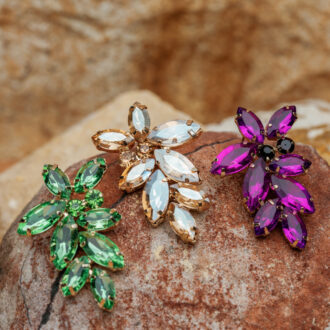 Bird Flower Earrings