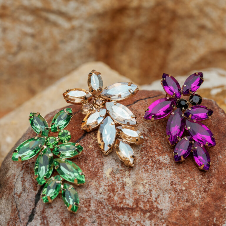 Bird Flower Earrings