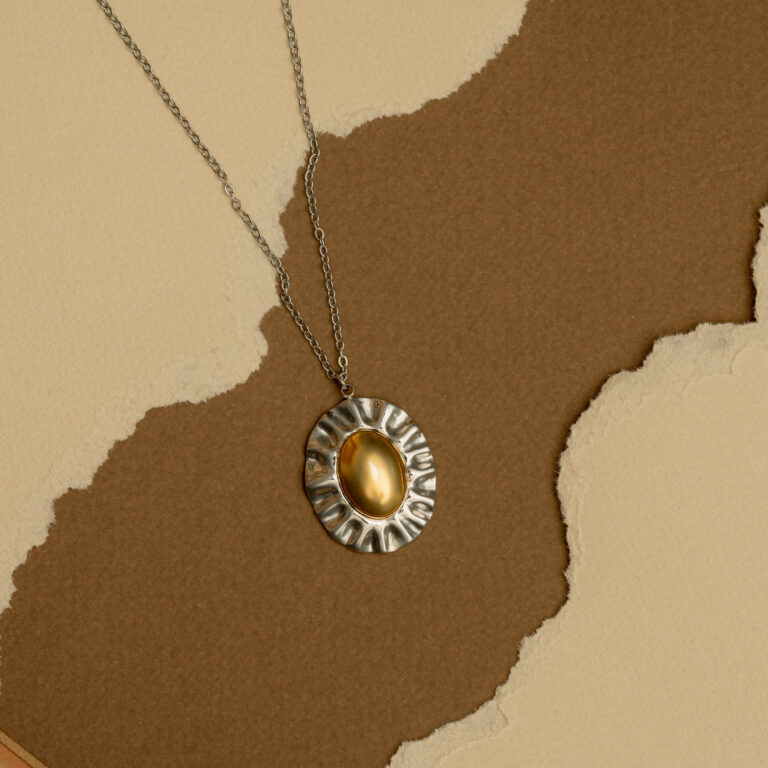 Dual Tone Steel Necklace - Image 4