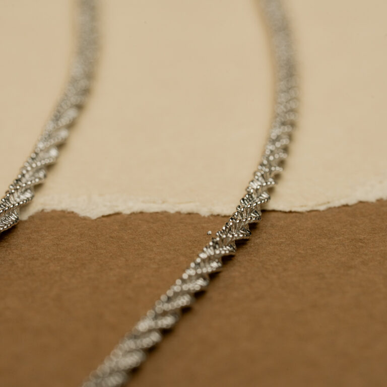 Silver Twist Shimmer Necklace - Image 2