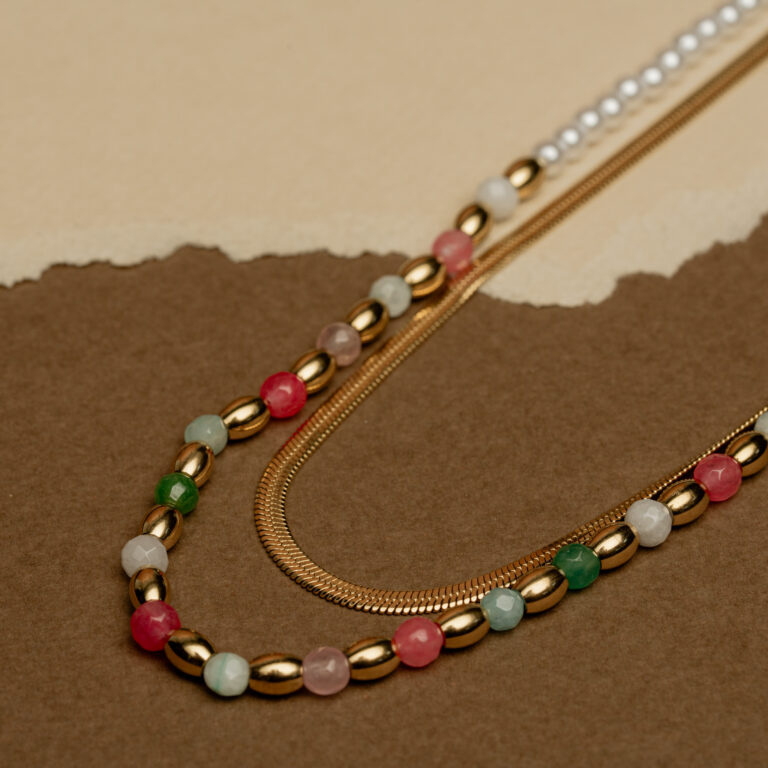 Golden Snake Dual Necklace - Image 2
