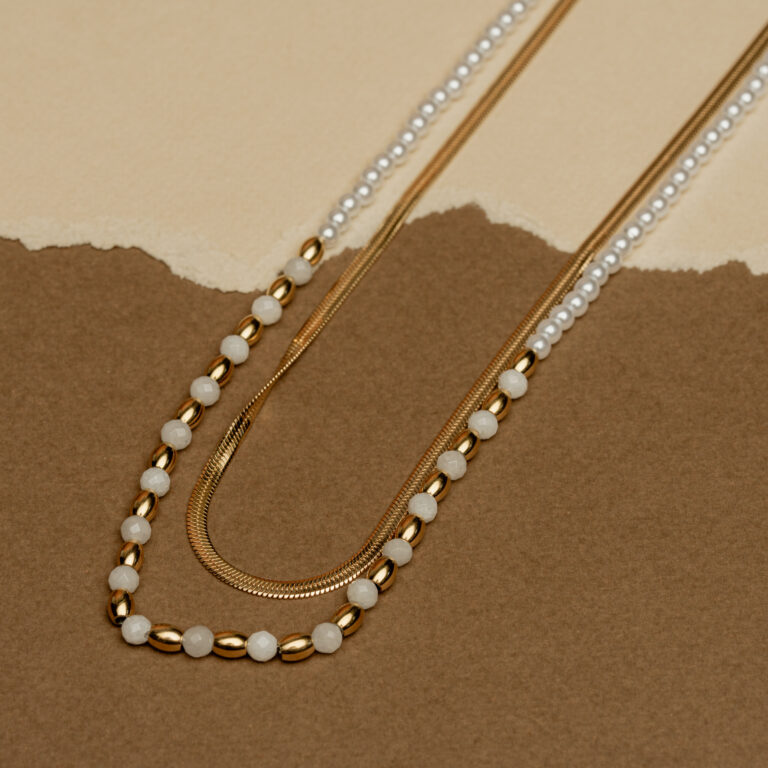 Golden Snake Dual Necklace - Image 4