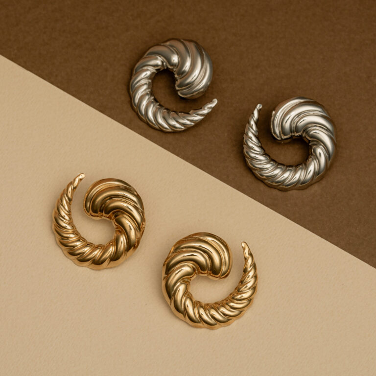 Shell Crescent Earrings - Image 4