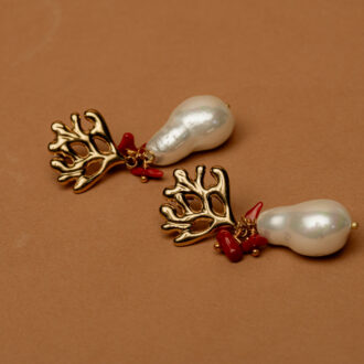 Golden Coral Pearl Drop