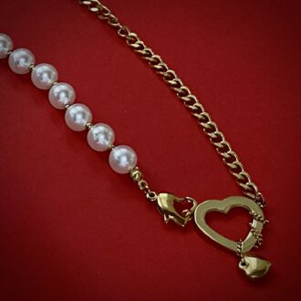 Golden Fusion Heart Pearls