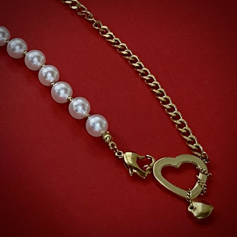 Golden Fusion Heart Pearls