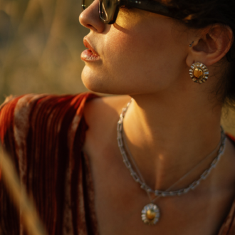 Dual Tone Earrings
