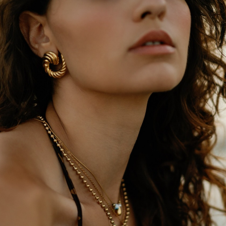 Shell Crescent Earrings - Image 2