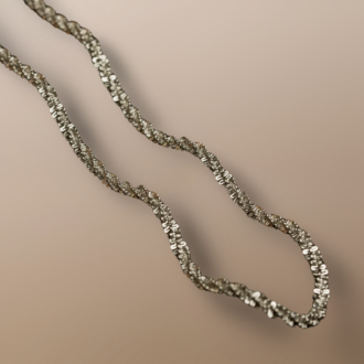 Silver Twist Shimmer Necklace