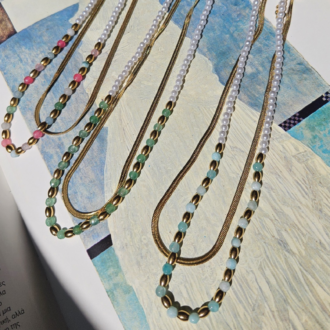 Golden Snake Dual Necklace