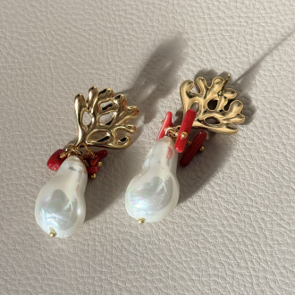 Golden Coral Pearl Drop