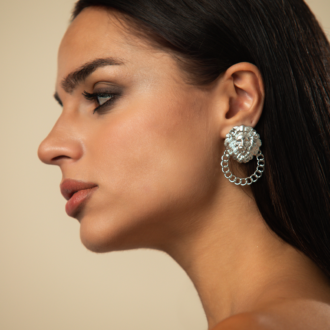Majestic Lion Crest Earrings