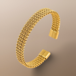Steel Mesh Cuff Bracelet