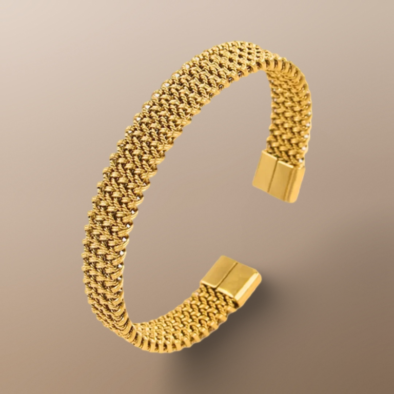 Steel Mesh Cuff Bracelet