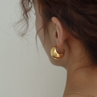 Crescent Hoops Earrings