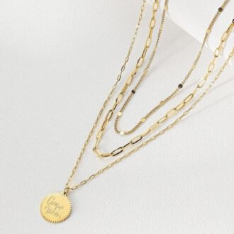 Golden Harmony Layered Necklace