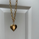 Golden Heartline Necklace