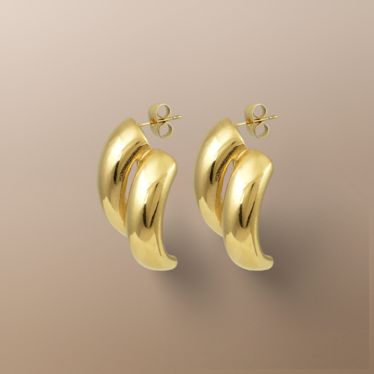 Dual Curve Earrings