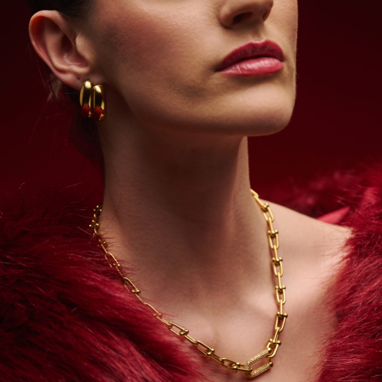 Dual Curve Earrings - Image 3