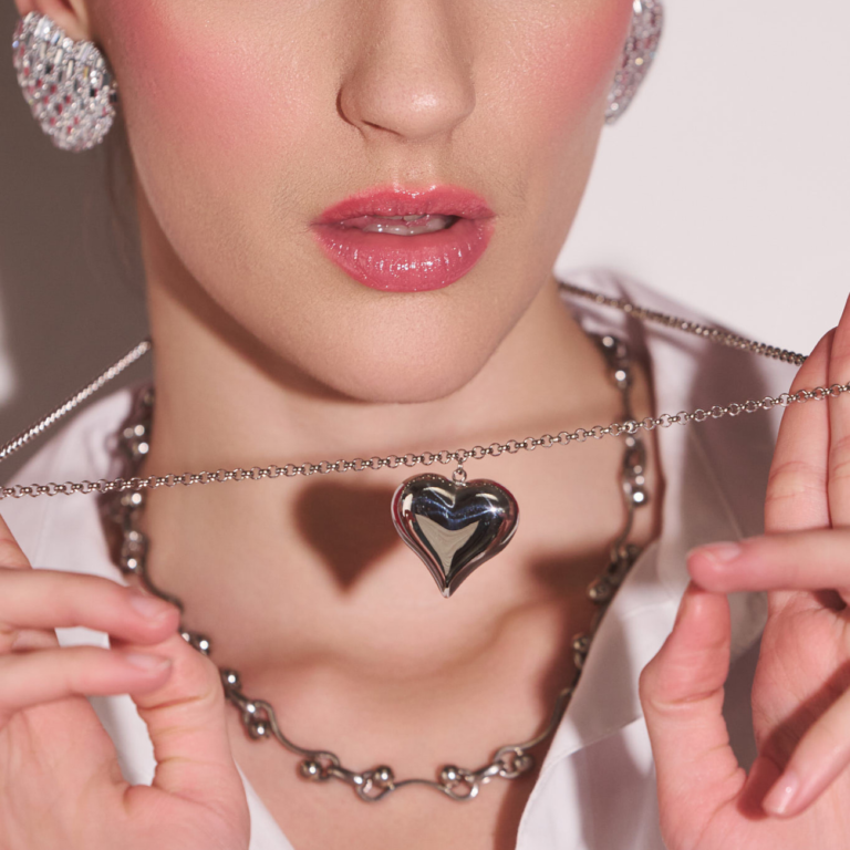 Silver Heartbeat Necklace