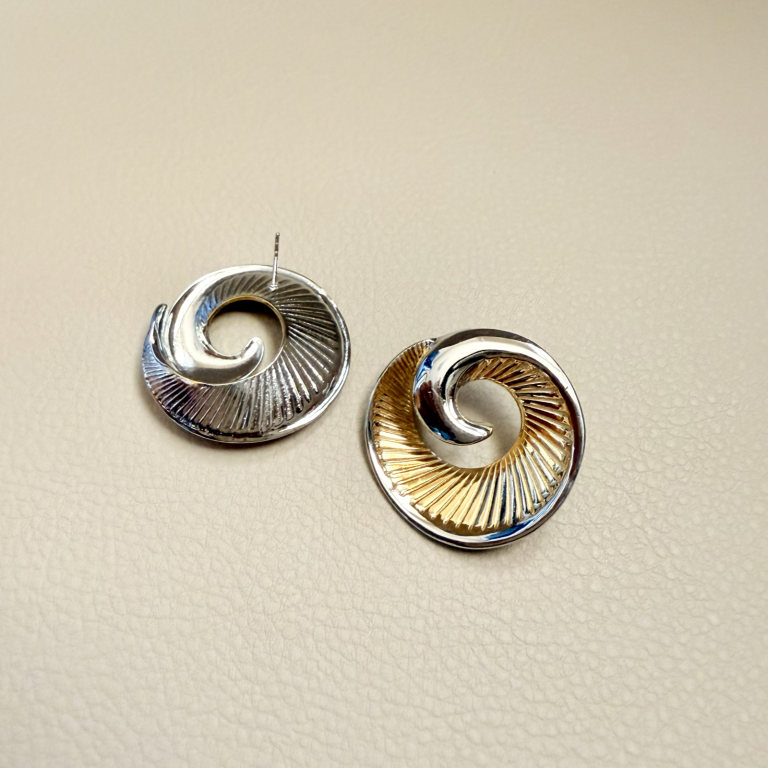 Spiral Shine Earrings - Image 2