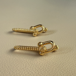 Gilded Lock Earrings