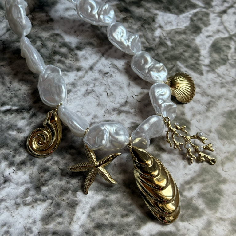 Sea Pearl Charms Necklace - Image 2