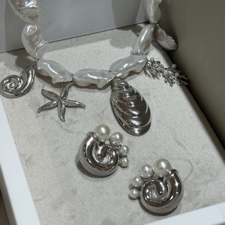 Sea Pearl Charms Necklace - Image 3